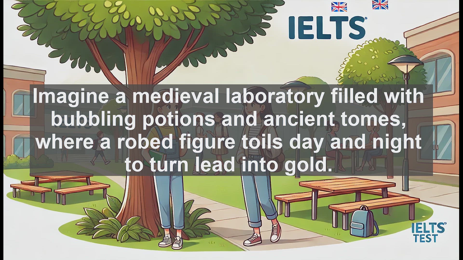 'Video thumbnail for 2000 Must Know IELTS 9.0 Vocabulary - Alchemist: From Medieval Magic to Modern Metaphor'