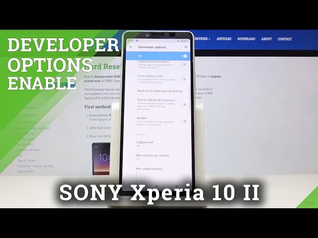 Video thumbnail for Sony Xperia 10 II How to Open Developer Options
