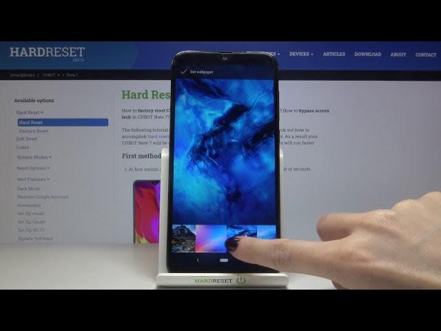 Video thumbnail for How to Change Wallpaper in CUBOT NOTE 7 – Refresh Screen Wallpaper