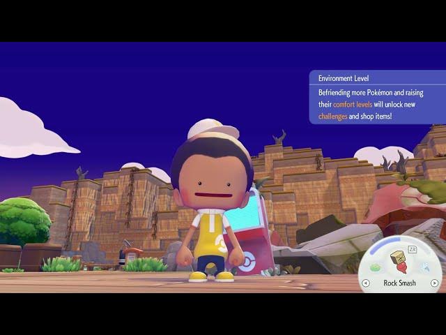 Video thumbnail for Pokémon Pokopia - Withered Wasteland: Level Up Shop 2: Environmental Level Has Risen | New Unlocks