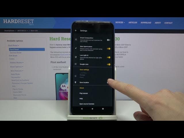 Video thumbnail for How to Manage Location Tags in Motorola Moto G30 – Switch On Geolocation Function in Camera