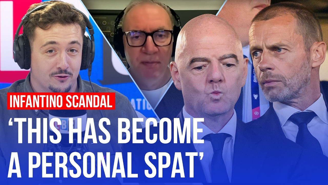 Video thumbnail for Fifa defends Infantino as football's civil war deepens