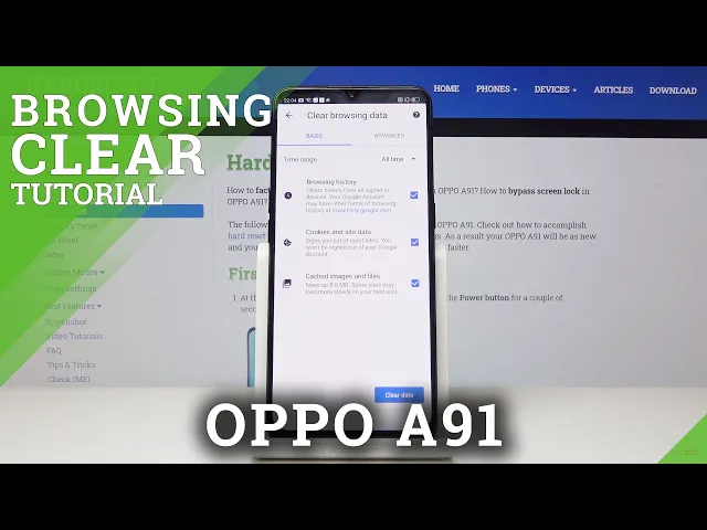 Video thumbnail for How to Clear Browsing Data in  OPPO A91 – Delete Browser History