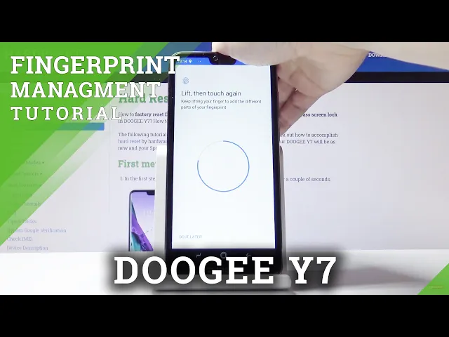 Video thumbnail for How to Add Fingerprint on DOOGEE Y7 - Unlock by Fingerprint