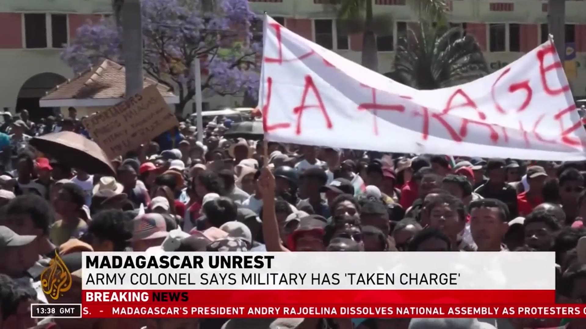 'Video thumbnail for Colonel says military has taken charge in Madagascar'