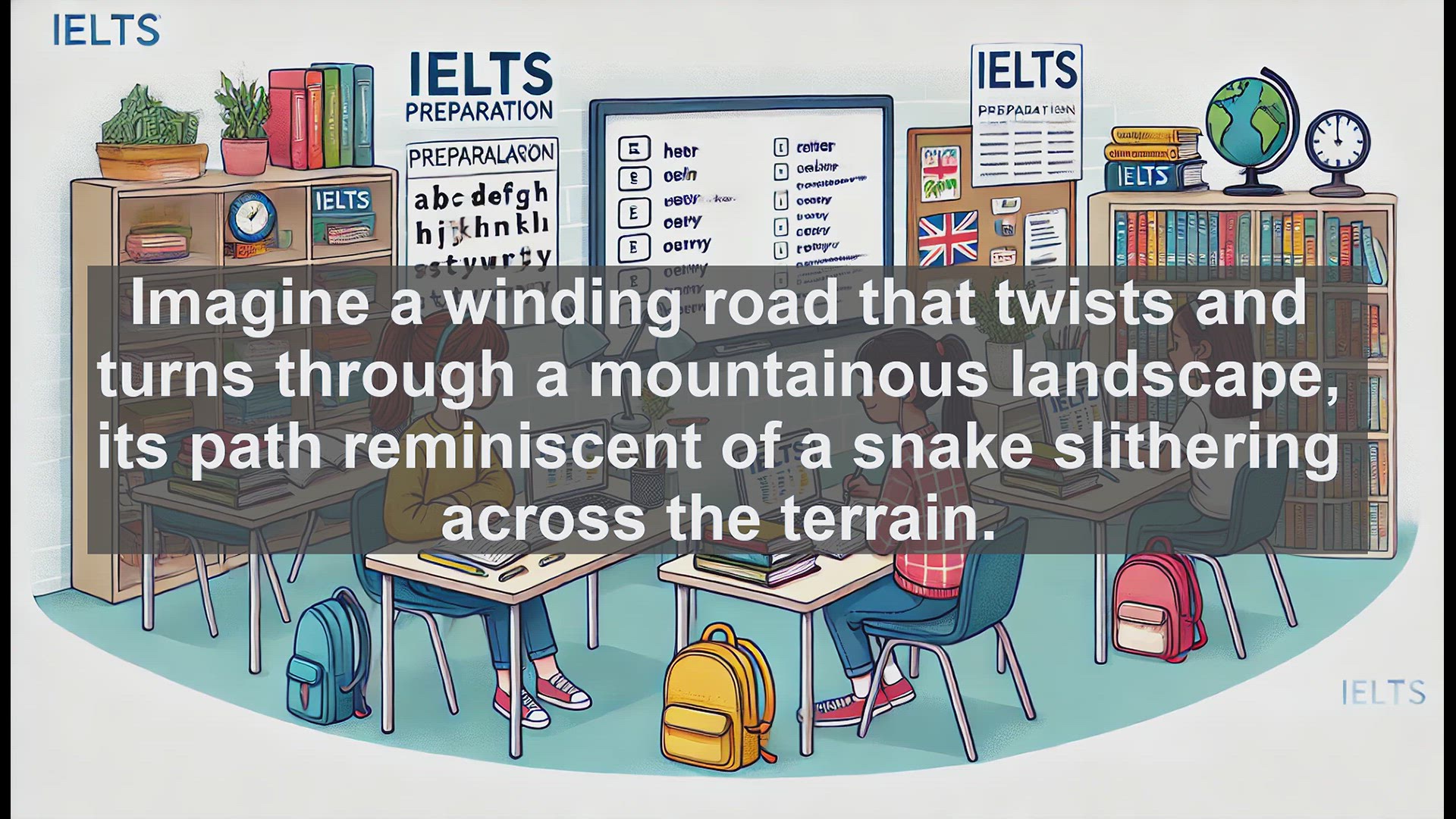 'Video thumbnail for 2000 Must Know IELTS 9.0 Vocabulary - Mastering 'Serpentine': A Key Word for IELTS Success'