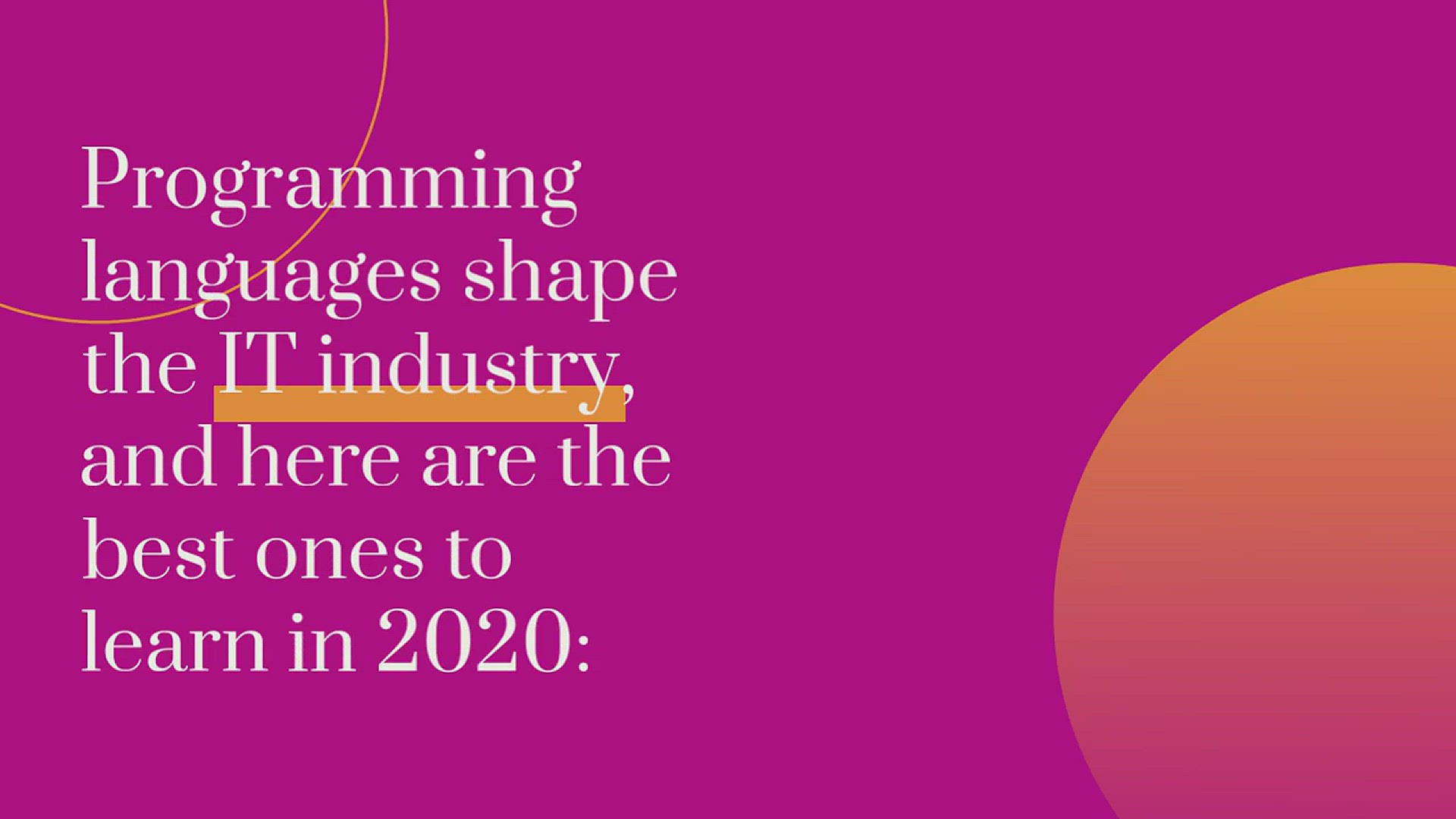 'Video thumbnail for Best Programming Languages to Learn in 2023'