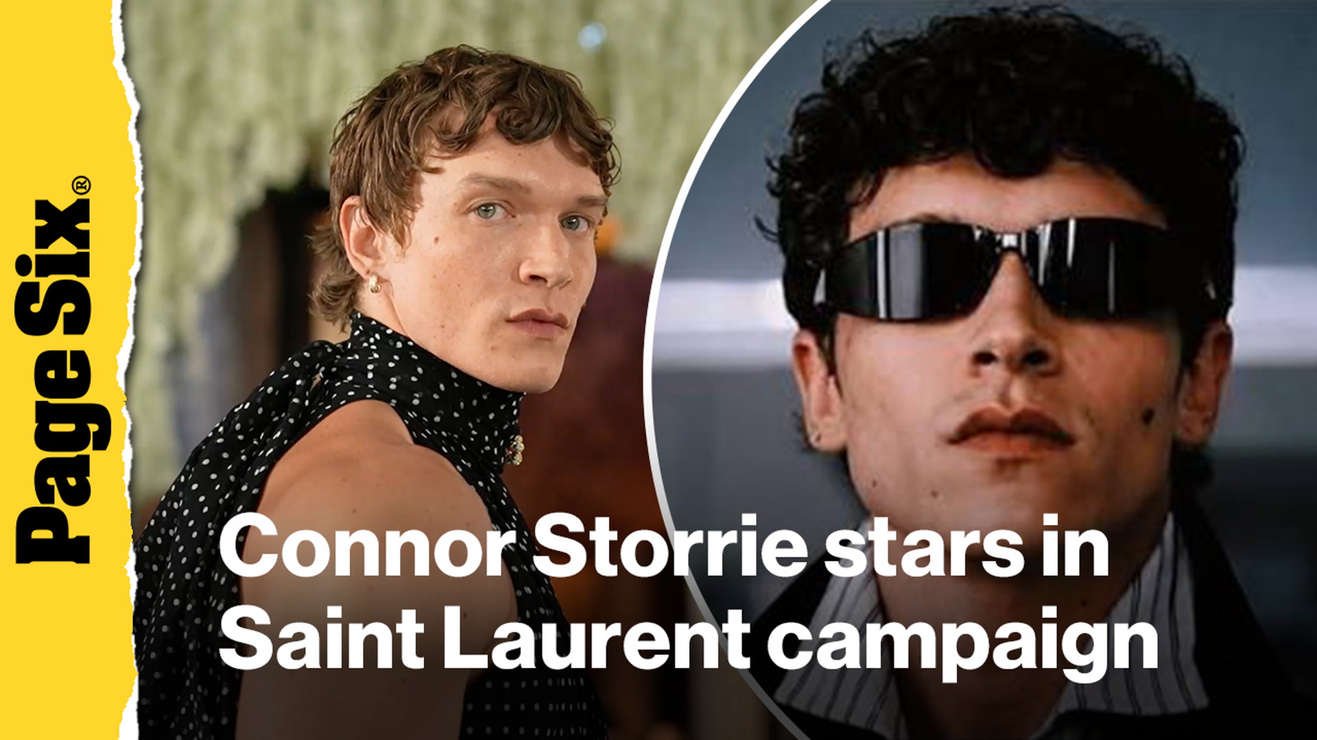 Video thumbnail for Connor Storrie stars in Saint Laurent Fall/Winter 2026 campaign amid 'Heated Rivalry' Season 2 news