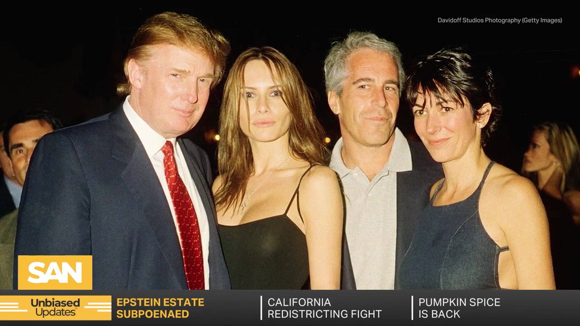 'Video thumbnail for House panel subpoenas Epstein estate records, including 'birthday book''