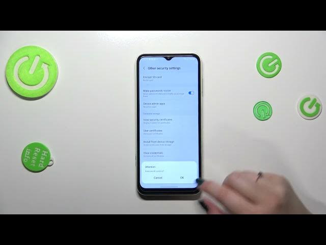 Video thumbnail for Clear Credentials on SAMSUNG Galaxy M14 - Delete All Licenses