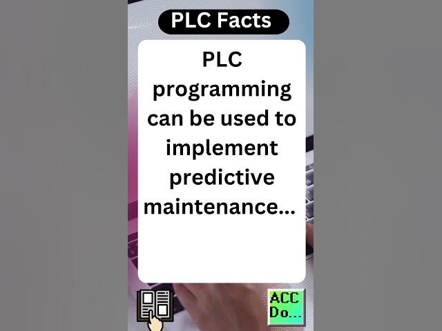 'Video thumbnail for PLC Facts - implement predictive maintenance...'