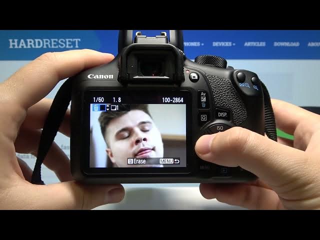 Video thumbnail for How to Delete Images on Canon EOS 1300D - Erase Photos on CANON Rebel  T6 - Remove Picture Kiss X80