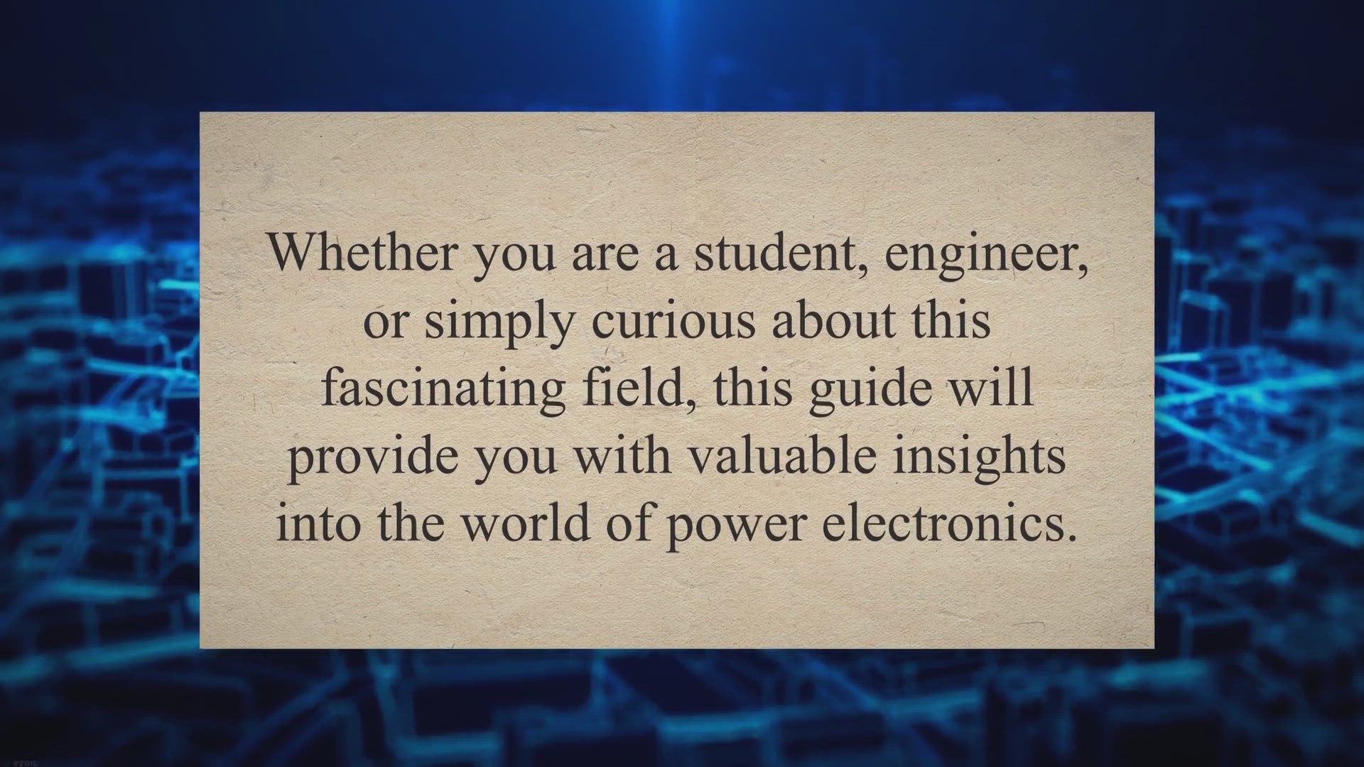 'Video thumbnail for An Informative Guide to Understanding the Importance, Functionality, Applications, and Future of Power Electronics'
