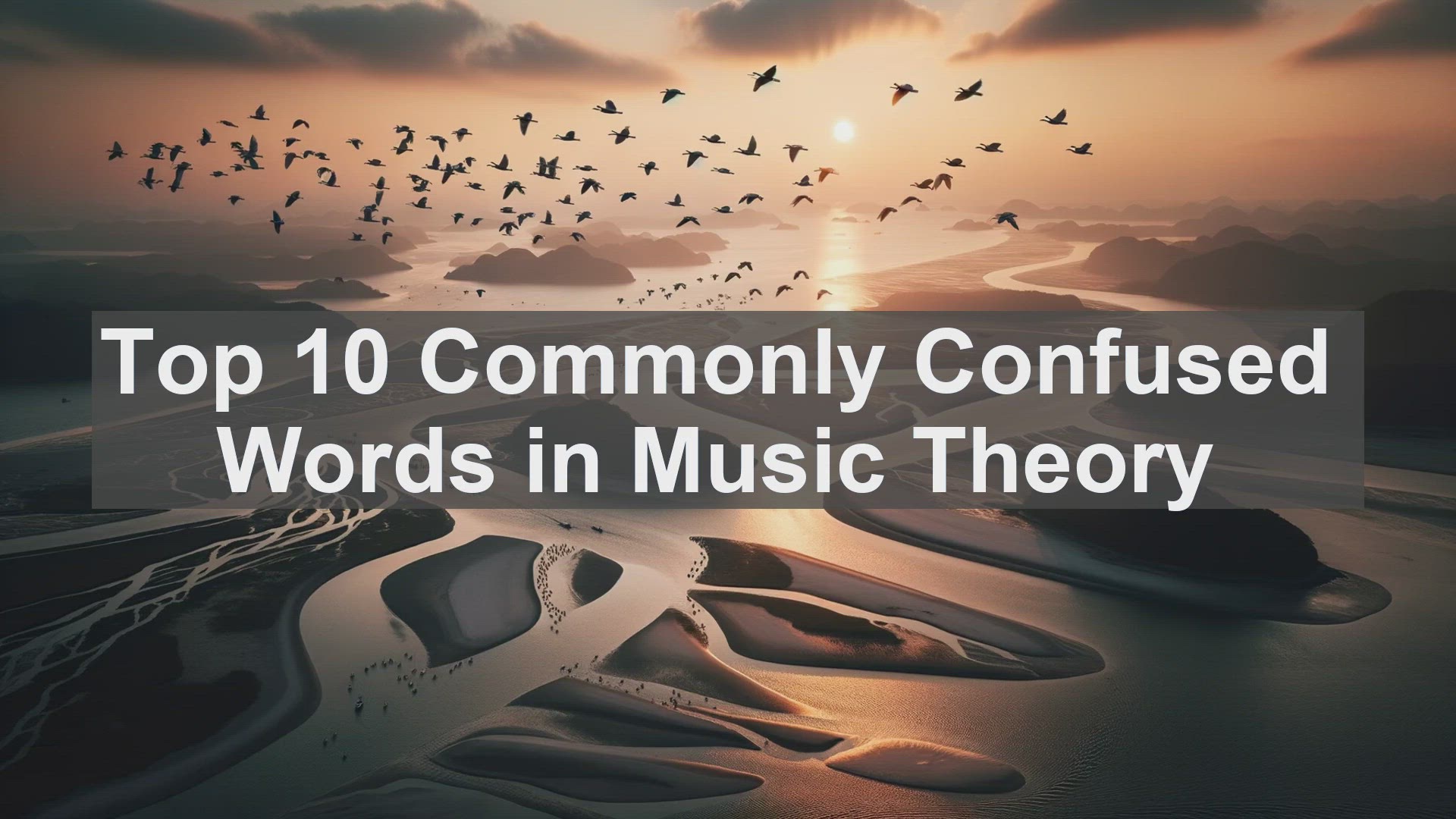 'Video thumbnail for Top 10 Commonly Confused Words in Music Theory'