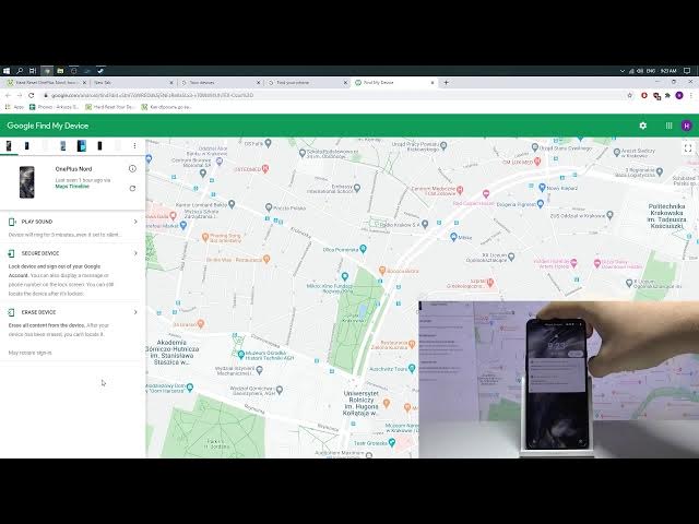 Video thumbnail for How to Erase Device by Google Account on OnePlus Nord - Bypass Screen Lock / Remotely Hard Reset
