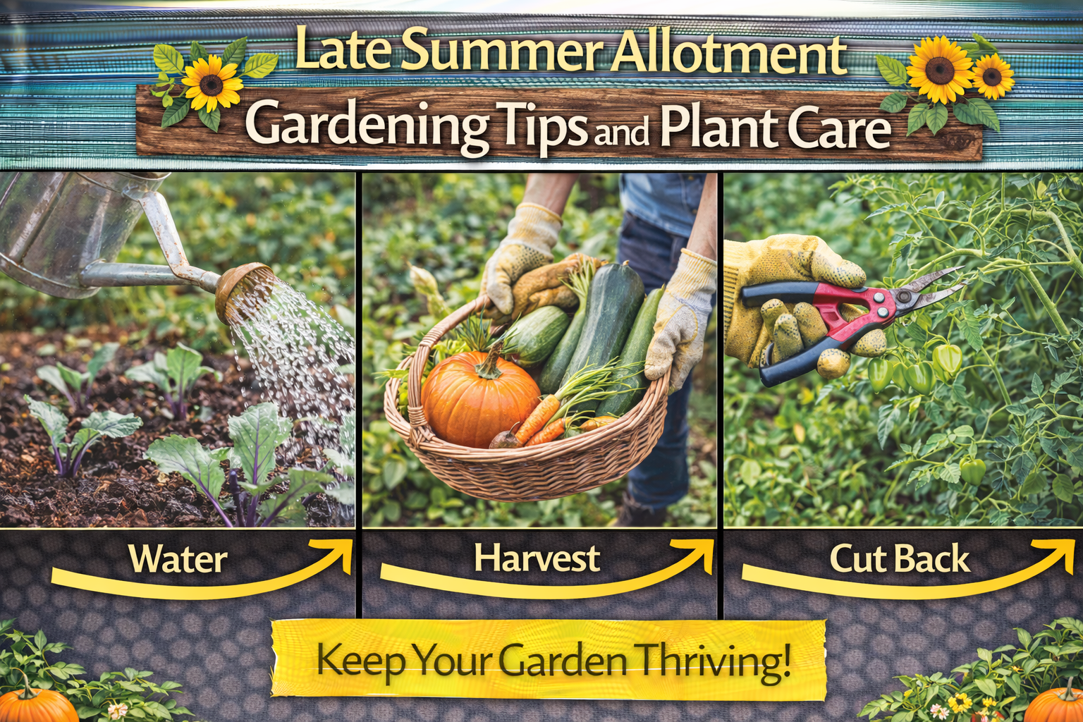 Video thumbnail for Late Summer Allotment Gardening Tips and Plant Care
