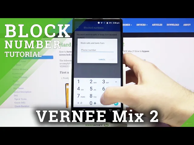 Video thumbnail for How to Block Number on VERNEE Mix 2 – Block Contacts