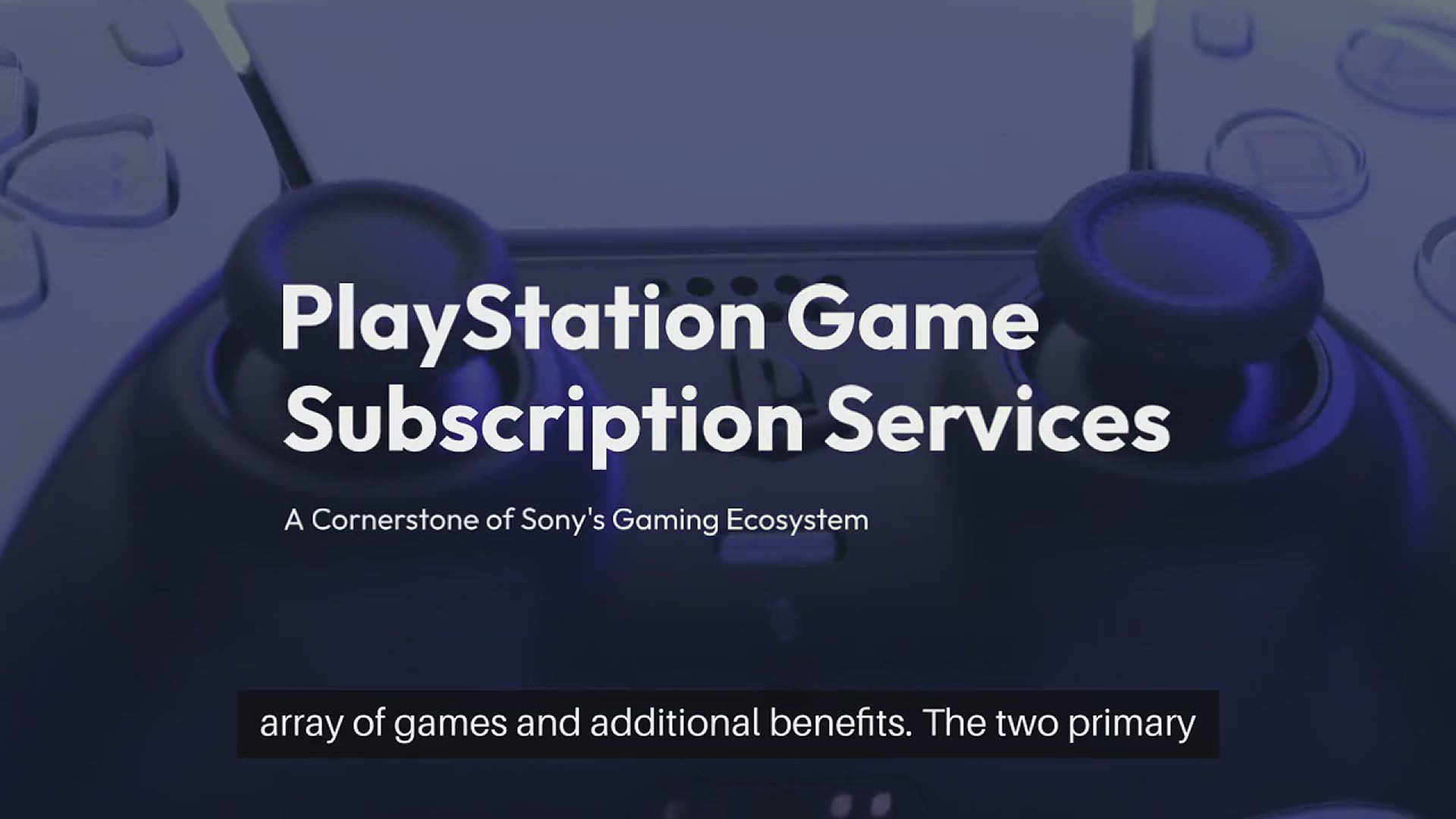 'Video thumbnail for PlayStation Game Subscription Services'