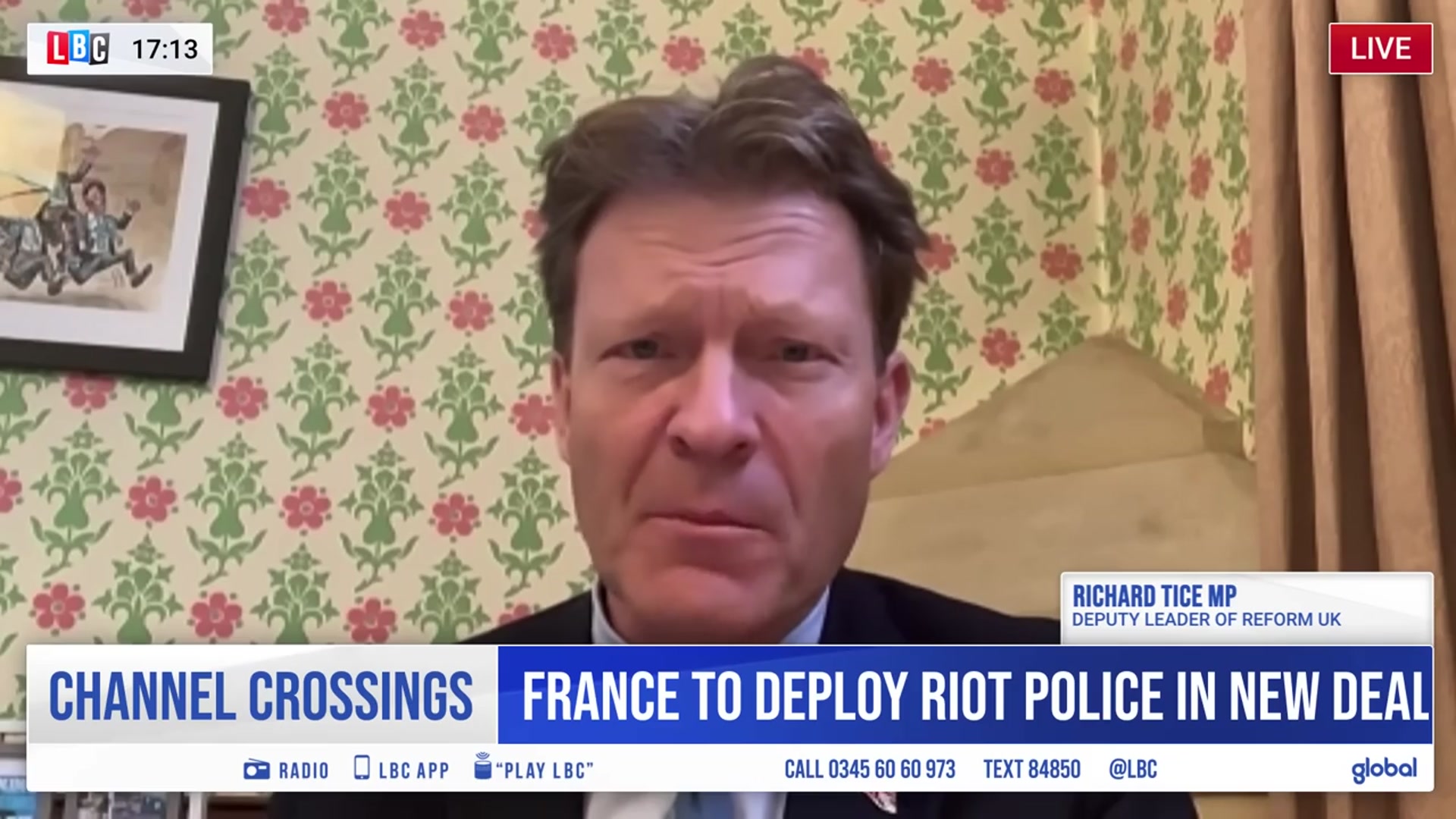 Video thumbnail for 'We need a proper pause’ | Richard Tice on asylum seekers