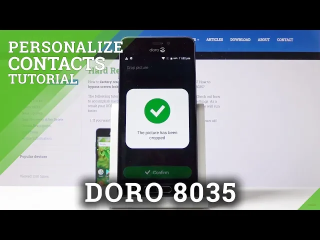 Video thumbnail for How to Add Photo to Contact in DORO 8035 – Contact Profile