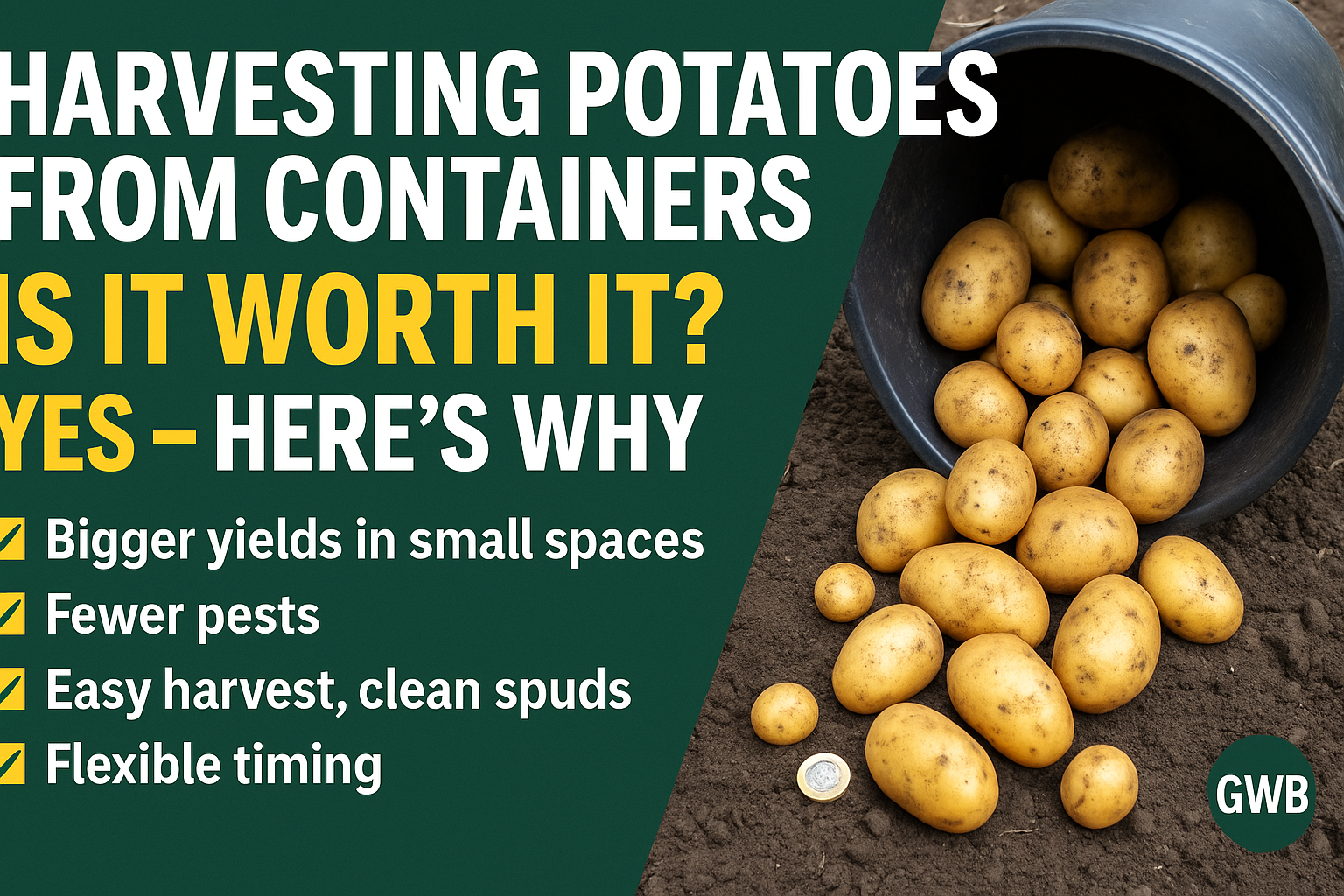 Video thumbnail for 🎥 ✅ Harvesting Potatoes from Containers 🥔🌿 | Is It Worth It? Here’s Why & How