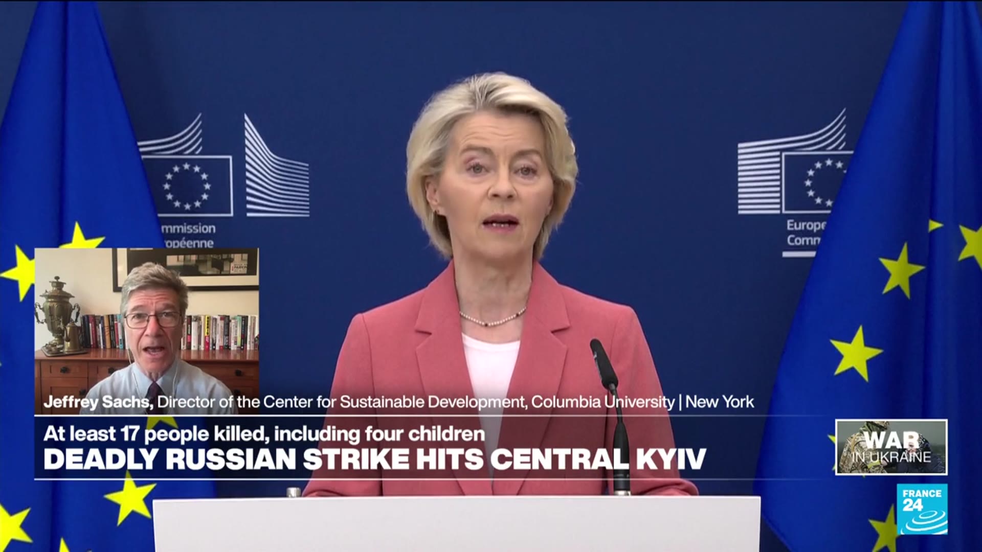 'Video thumbnail for Russia strikes hit the heart of Ukraine: At least 17 killed, including four children'