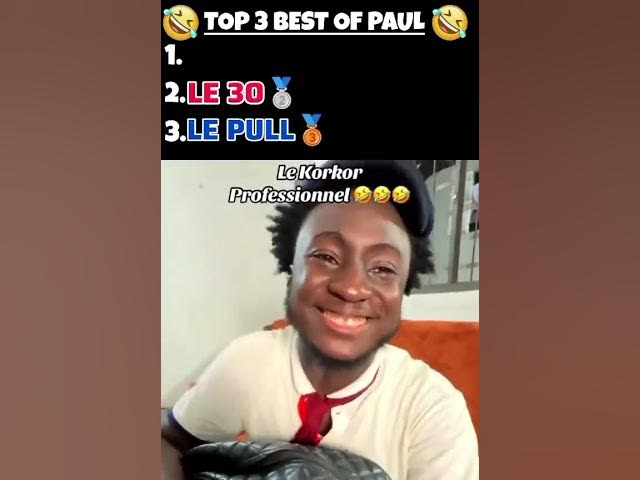 Video thumbnail for TOP 3,les meilleurs de Paul Yves ETTIEN