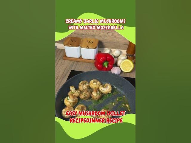 Video thumbnail for Creamy Garlic Mushrooms with Mozzarella (Easy Cheesy Recipe)