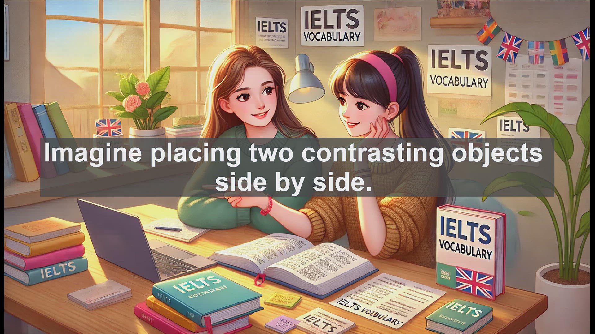 'Video thumbnail for 5000 Must Know IELTS 8.0 Vocabulary - Juxtapose: Boost Your IELTS Score with This Powerful Word'