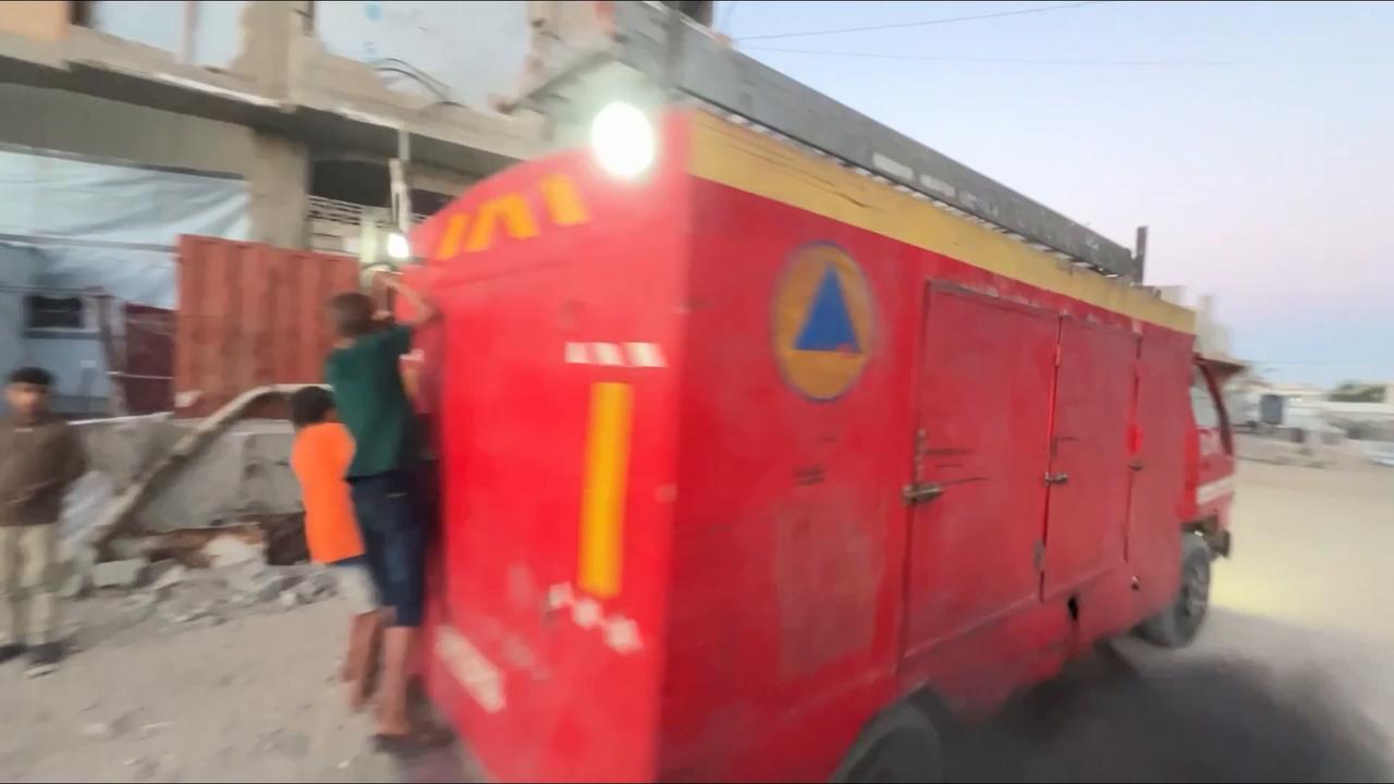 Video thumbnail for Israeli airstrike targets civilians in Khan Younis, causing casualties.