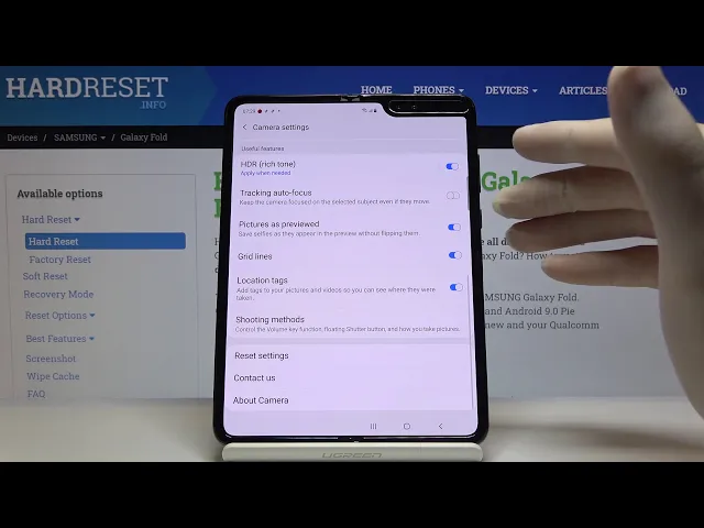 Video thumbnail for How to Turn On Location Tags in Camera in SAMSUNG Galaxy Fold – Location Mark