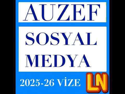 Video thumbnail for Sosyal Medya 2025-2026 Vize Soruları