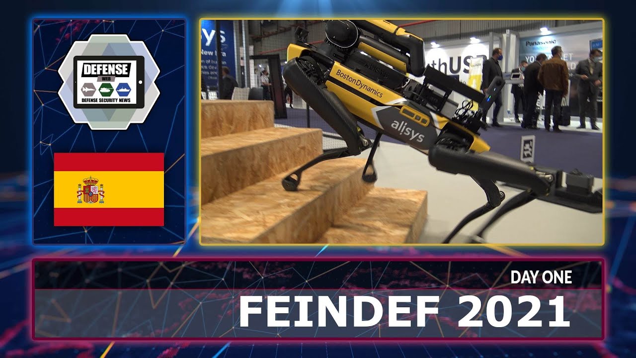 'Video thumbnail for Spain Defense industry new innovations of military equipment FEINDEF 2021 defense exhibition'