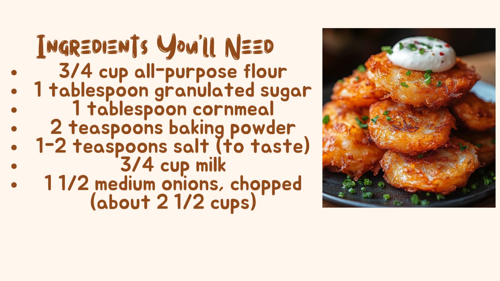 Video thumbnail for How To Make Amish Onion Fritters