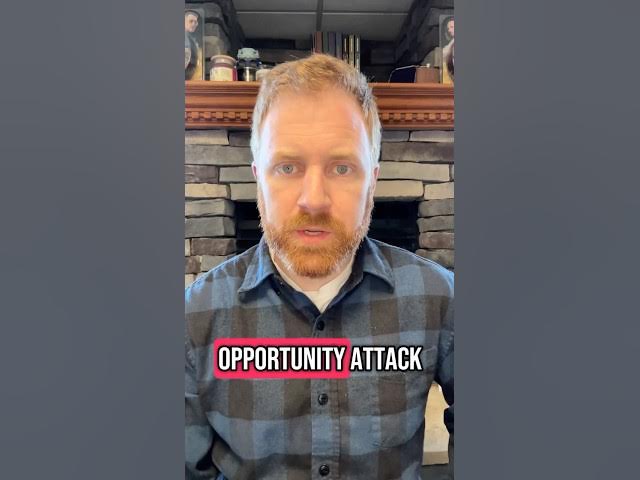 Video thumbnail for Opportunity attacks in #dnd shouldn’t scare you into standing still