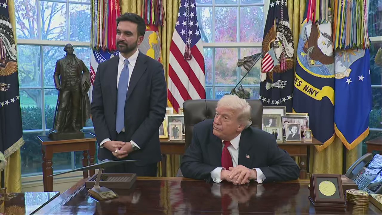 Video thumbnail for Trump says he would feel comfortable living in NYC under Mamdani administration