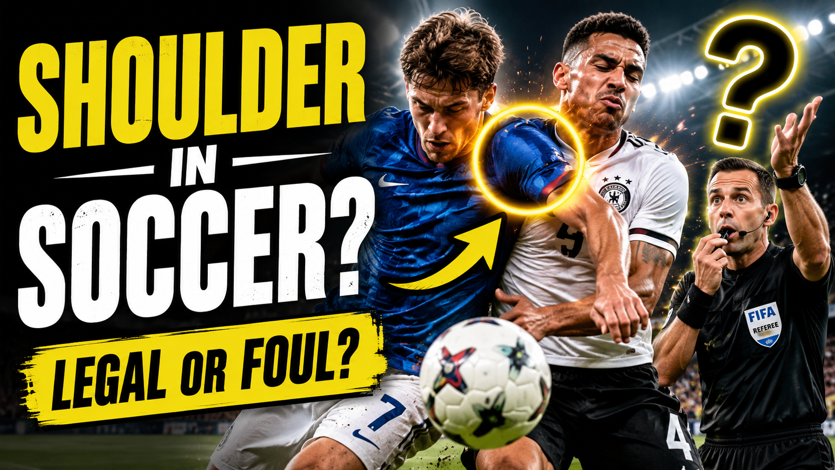 Video thumbnail for Can You Use Your Shoulder in Soccer - Rules explained