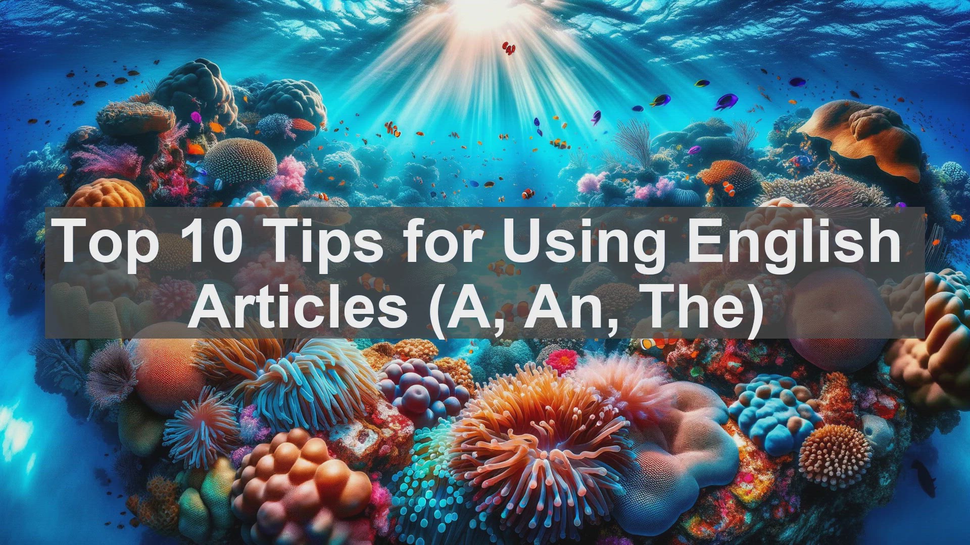 'Video thumbnail for Top 10 Tips for Using English Articles A An The'