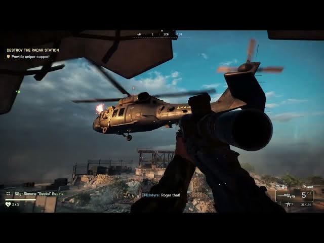 Video thumbnail for Battlefield 6 - Mission 2 The Rock: Rendezvous with McIntyre | Destroy Radar Station | All AA Guns