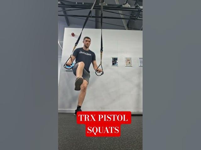Video thumbnail for TRX PISTOL SQUATS #trx #workout #fitness