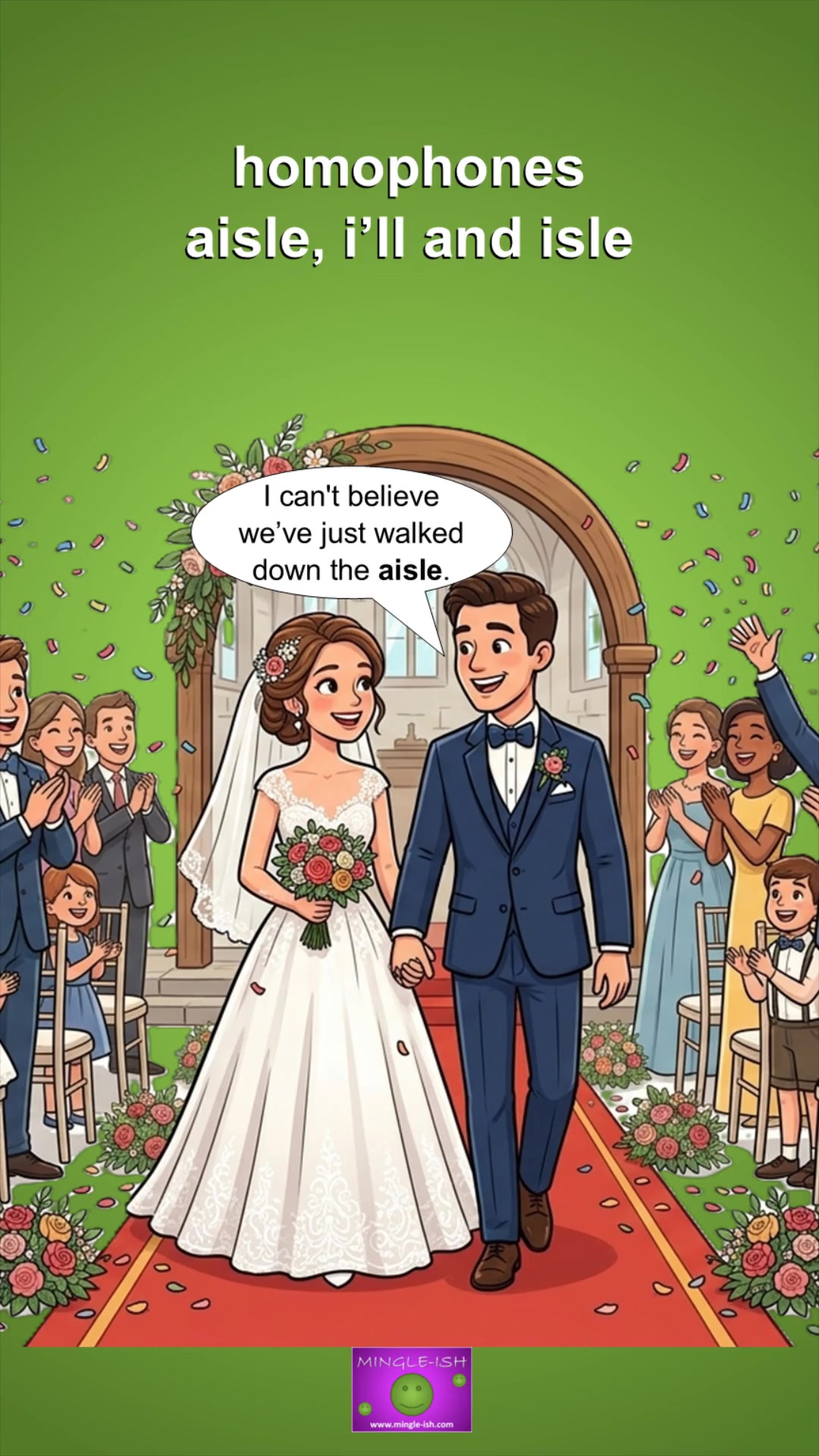 Video thumbnail for Aisle vs I'll vs Isle: Master Homophones with Clear Examples