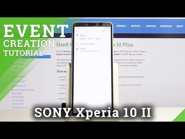 Video thumbnail for How to Add Event to Calendar in SONY Xperia 10 II – Set Calendar Notification