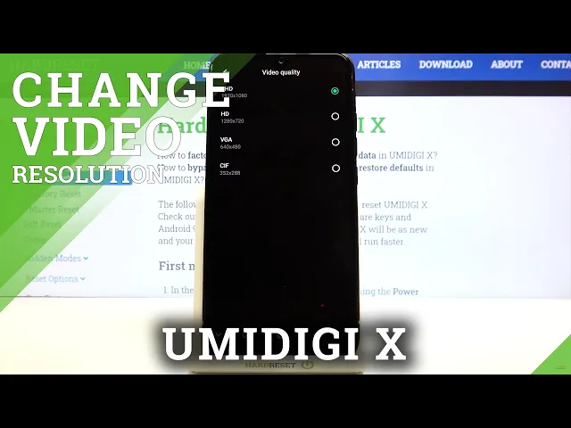 Video thumbnail for How to Change Video Quality on UMIDIGI X – Change Video Resolution