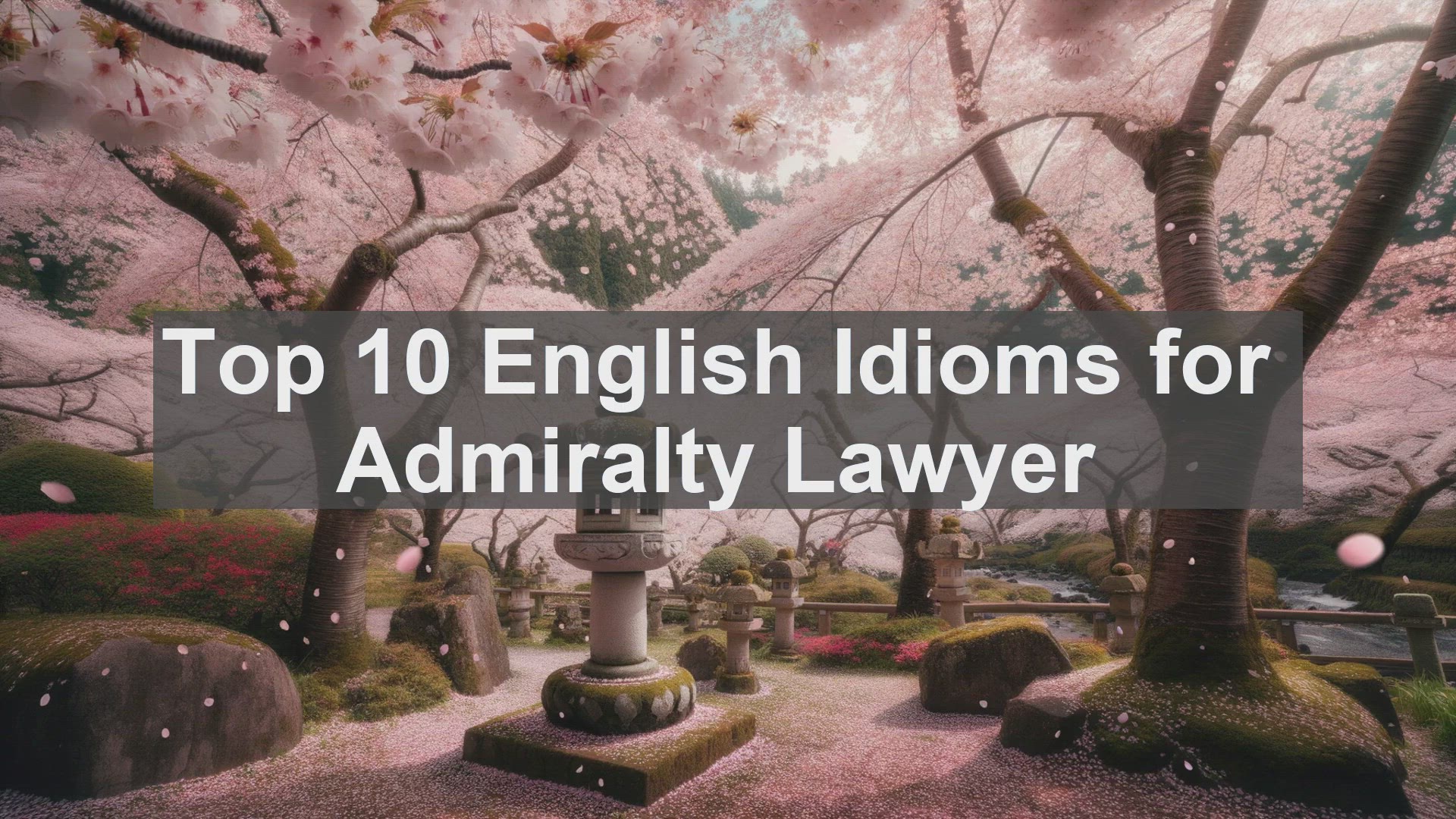 'Video thumbnail for Top 10 English Idioms for Admiralty Lawyer'