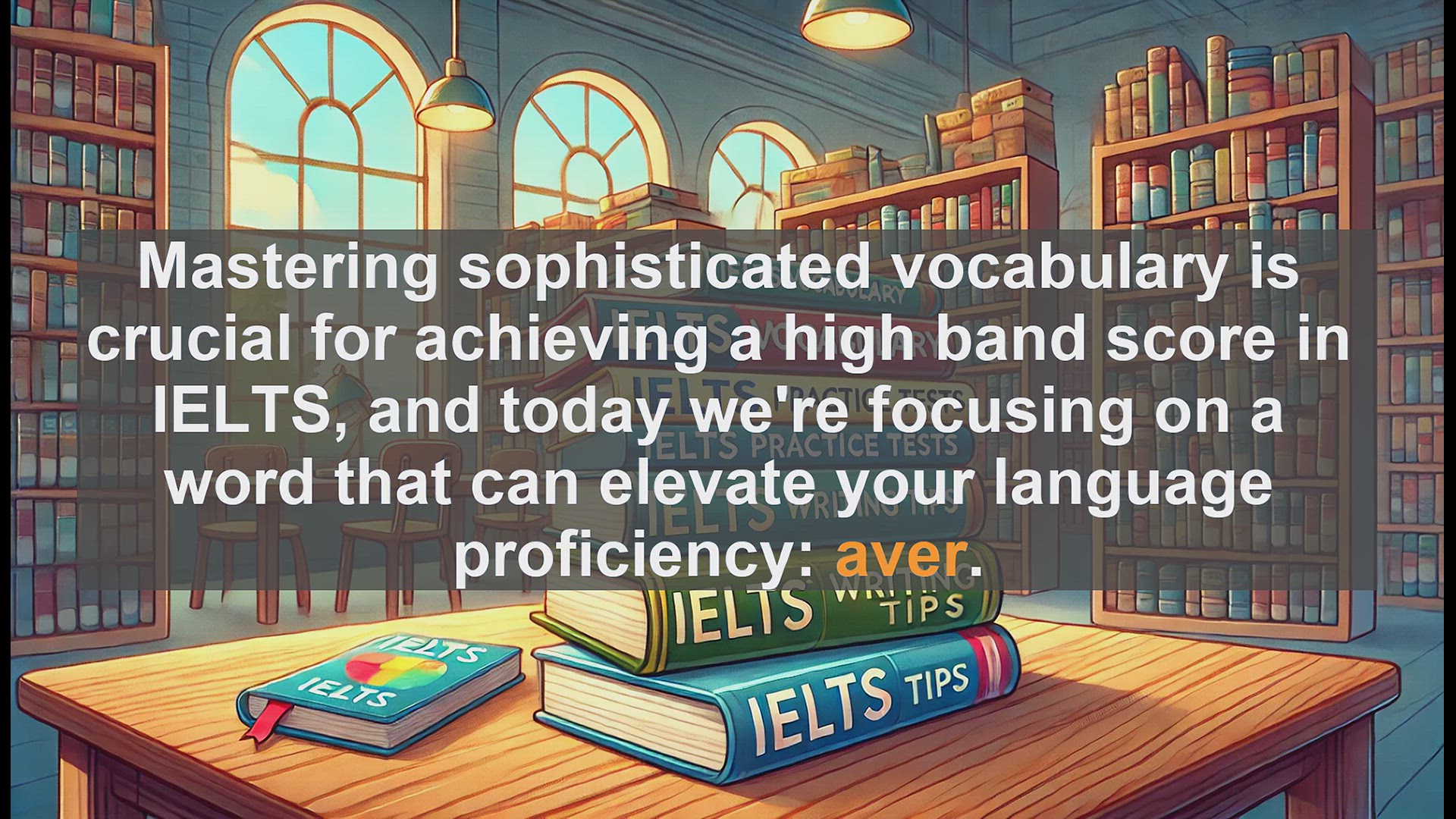 'Video thumbnail for 5000 Must Know IELTS 8.0 Vocabulary - IELTS Vocabulary: How to Use 'Aver' for a Higher Band Score'