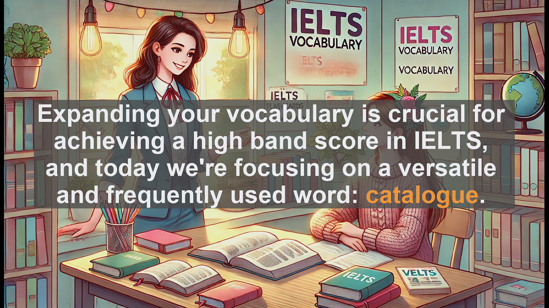 'Video thumbnail for 5000 Must Know IELTS 8.0 Vocabulary - IELTS Vocabulary: Mastering the Word 'Catalogue''
