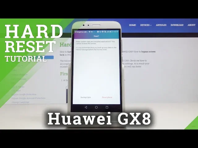 Video thumbnail for Hard Reset Huawei GX8 – Erase Internal Storage