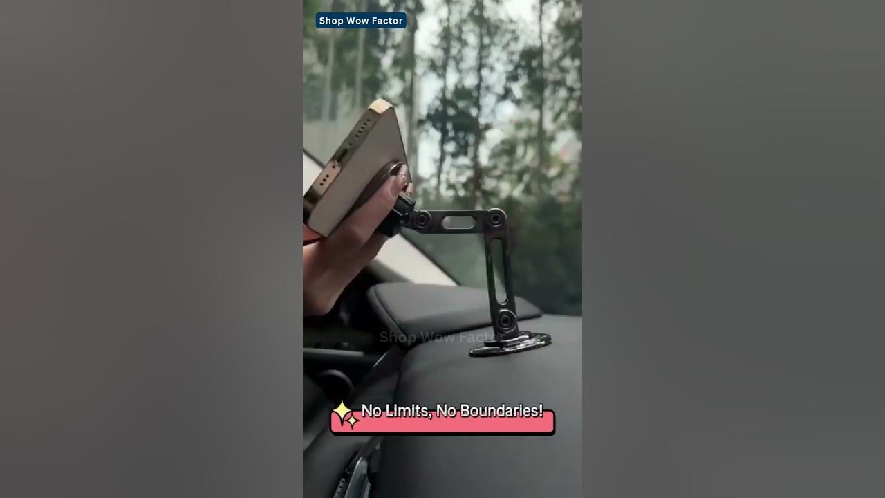 Video thumbnail for Secure Your Device: Universal 360 Degree Magnetic Car Phone Holder | Link is in Description