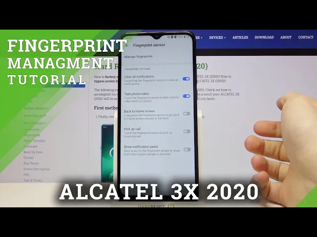 Video thumbnail for How to Add Fingerprint in ALCATEL 3X (2020) – Save Fingerprint Unlock