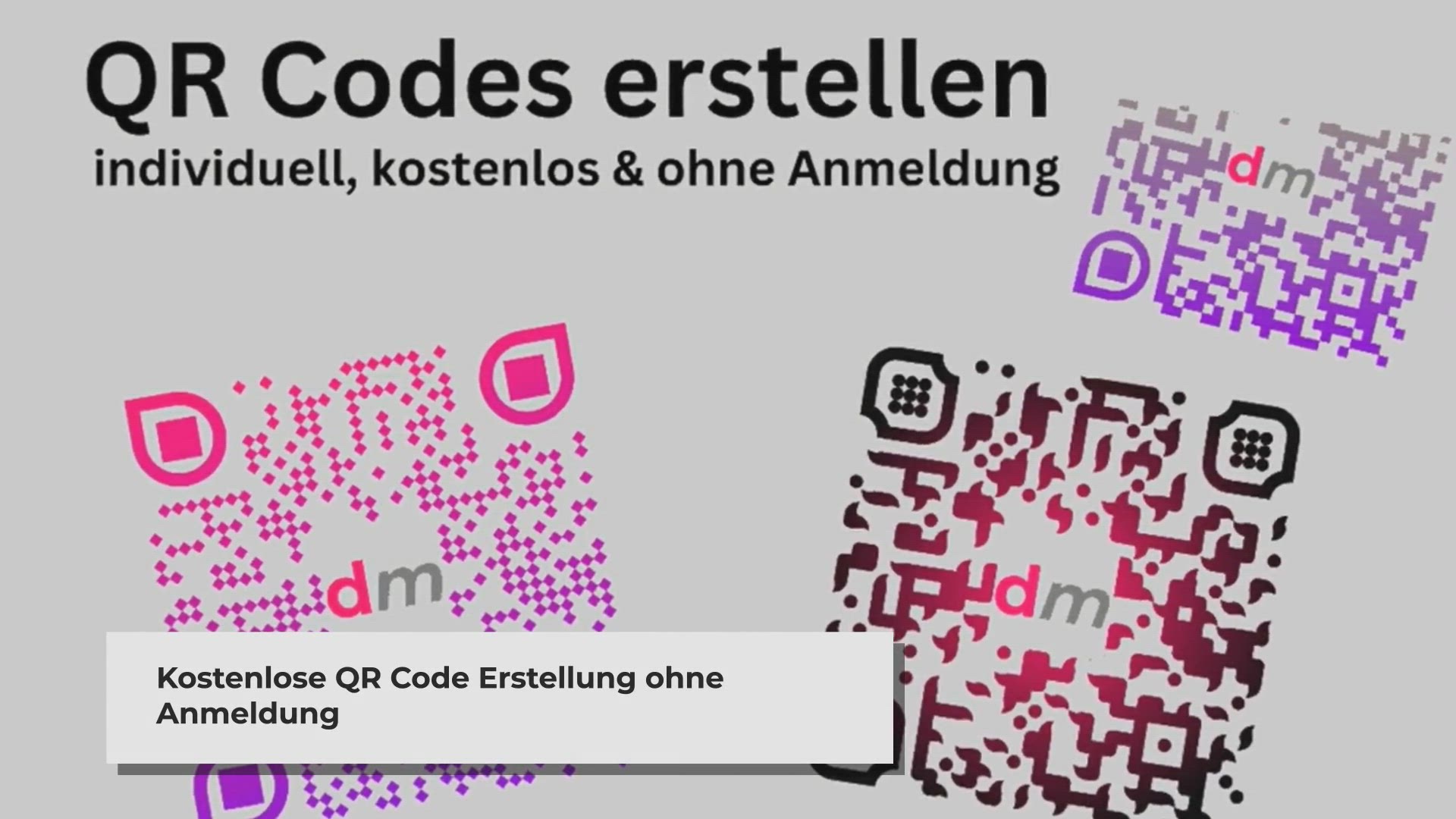 Video thumbnail for Wie man kostenlos eigene QR-Codes erstellt: Eine Schritt-für-Schritt-Anleitung